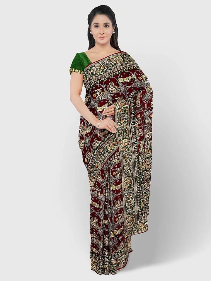 Linen Saree with Fancy Border