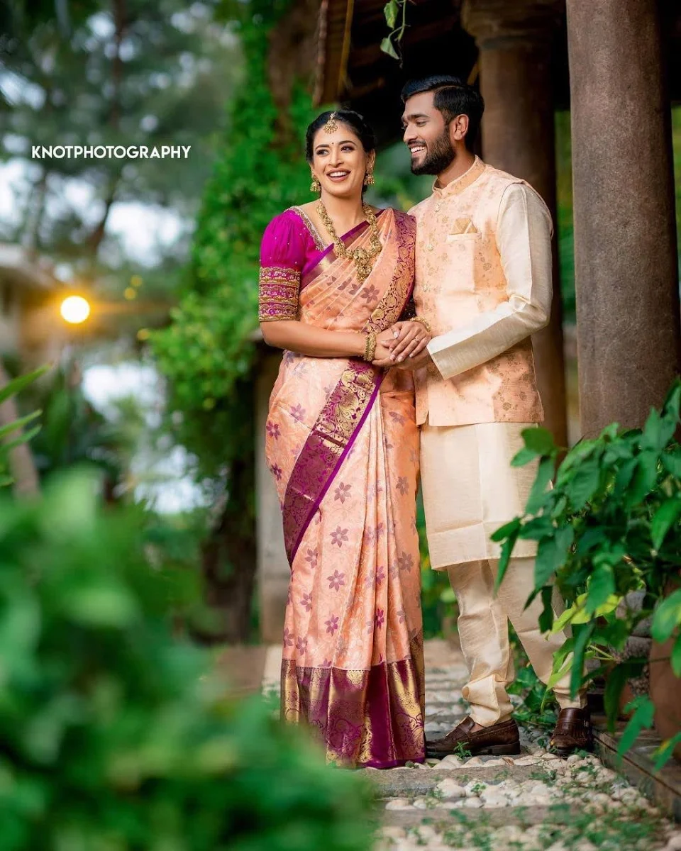 South Indian Kanjivaram Silk Saree — gallery