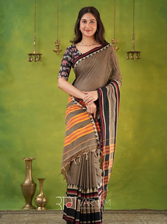 Soft Cotton Printed Saree — gallery