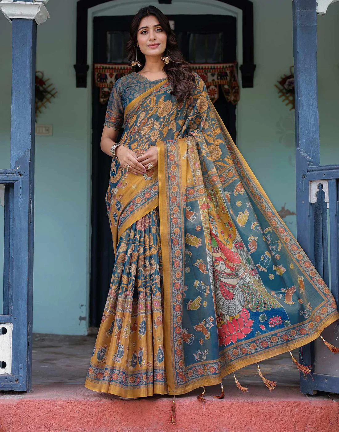 Kalamkari Printed Saree